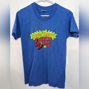 Vintage Nickelodeon Double Dare Super Sloppy T-Shirt Kids L 14/16 Women's S